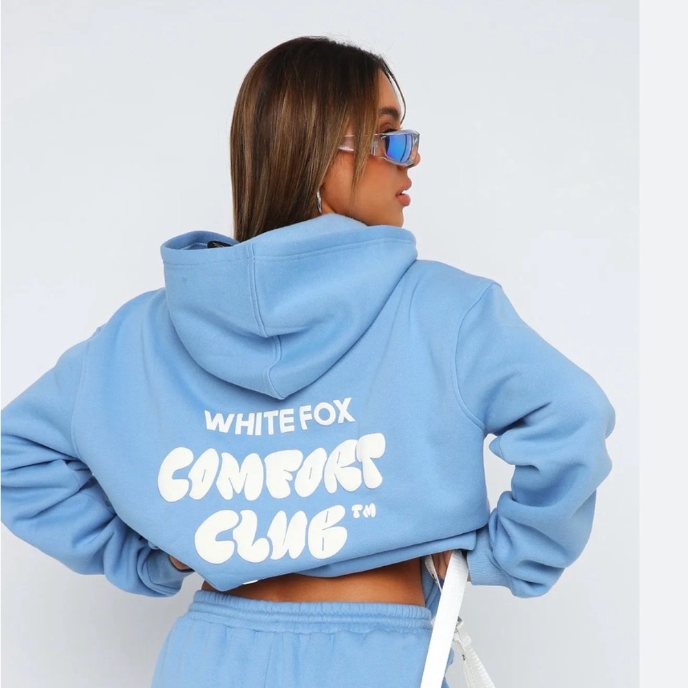 White Fox Offstage Hoodie Blissful Blue XS/S
